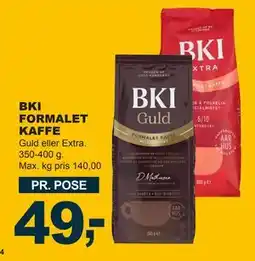 Let-Køb BKI FORMALET KAFFE, DKK 49 tilbud