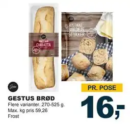Let-Køb GESTUS BRØD, DKK 16 tilbud