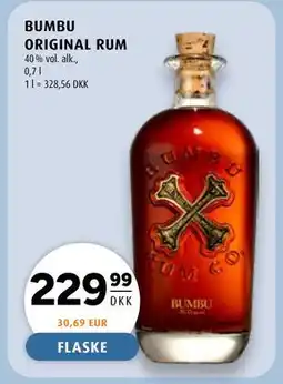 Scandinavian Park BUMBU ORIGINAL RUM, DKK 229.99 tilbud