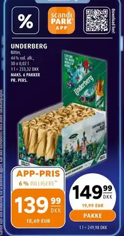Scandinavian Park UNDERBERG, DKK 149.99, App-pris tilbud