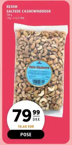 Scandinavian Park REXIM SALTED CASHEW NUTS, DKK 79.99 tilbud