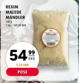 Scandinavian Park REXIM MALEDE MANDLER, DKK 54.99 tilbud