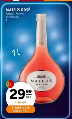 Scandinavian Park MATEUS ROSÉ, DKK 29.99 tilbud