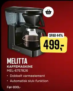 Skousen MELITTA KAFFEMASKINE, DKK 499 tilbud
