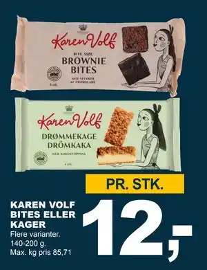 Let-Køb KAREN VOLF BITES ELLER KAGER, DKK 12 tilbud