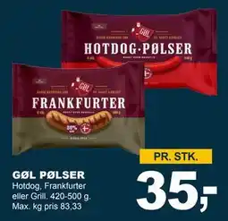Let-Køb GØL PØLSER, DKK 35 tilbud