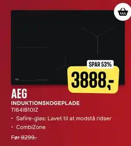 Skousen AEG INDUKTIONSKOGEPLADE TI64IB10IZ., DKK 3888 tilbud
