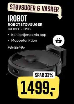 Skousen IROBOT ROBOTSTØVSUGER, DKK 1499 tilbud