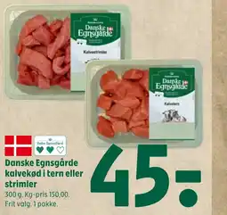 Coop 365 Danske Egnsgårde kalvekød i tern eller strimler tilbud