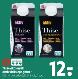 Coop 365 Thise økologisk aktiv drikkeyoghurt tilbud
