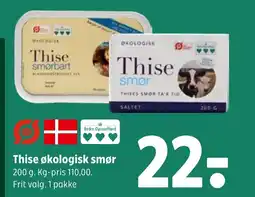 Coop 365 Thise økologisk smør tilbud