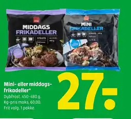 Coop 365 Mini- eller middags- frikadeller tilbud