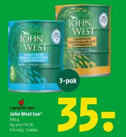 Coop 365 2 Gange om ugen John West tun tilbud