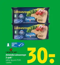 Coop 365 2 Gange om ugen Amanda Luksusrogn 2-pak tilbud