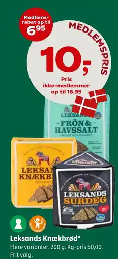 Coop 365 Leksands Knækbrød tilbud