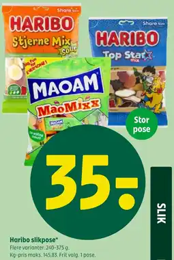 Coop 365 Haribo slikpose tilbud