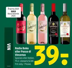 Coop 365 Radio Boka eller Passo di Vincenzo tilbud