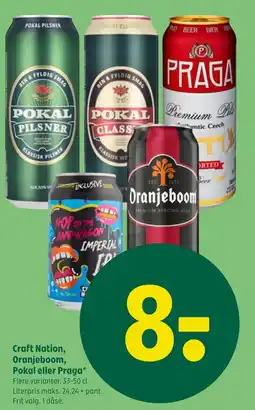 Coop 365 Craft Nation, Oranjeboom, Pokal eller Praga tilbud