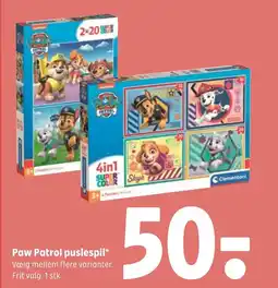 Coop 365 Paw Patrol puslespil tilbud