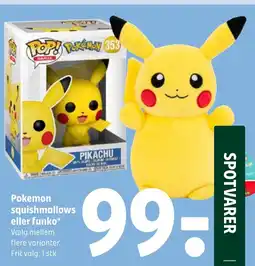 Coop 365 Pokemon squishmallows eller funko tilbud