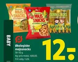Coop 365 Økologiske majssnacks tilbud