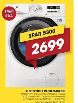 Punkt1 Electrolux vaskemaskine tilbud