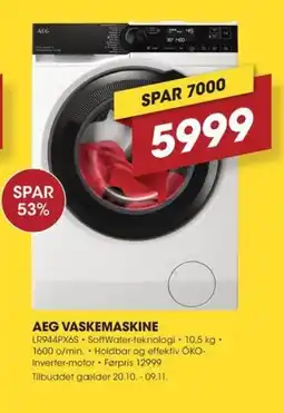 Punkt1 Aeg vaskemaskine tilbud