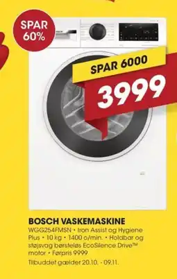 Punkt1 Bosch vaskemaskine tilbud