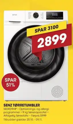 Punkt1 Senz tørretumbler tilbud