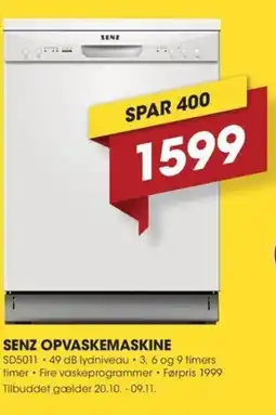 Punkt1 Senz opvaskemaskine tilbud