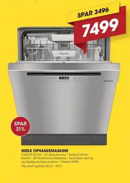 Punkt1 Miele opvaskemaskine tilbud