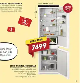 Punkt1 Beko int. køle-/fryseskab tilbud