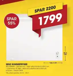 Punkt1 Senz kummefryser tilbud