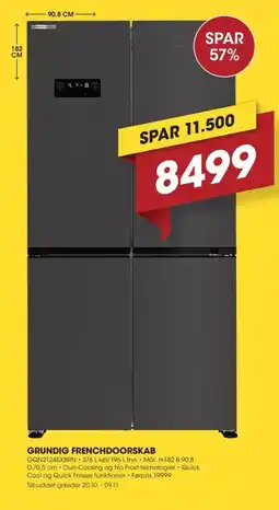 Punkt1 Grundig frenchdoorskab tilbud