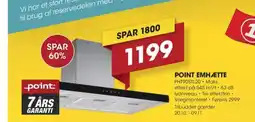 Punkt1 Point emhætte tilbud