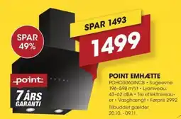 Punkt1 Point emhætte tilbud