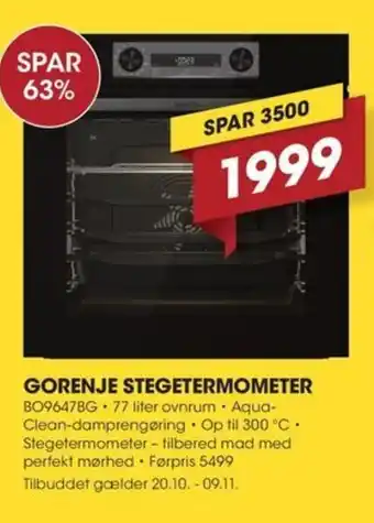 Punkt1 Gorenje stegetermometer tilbud