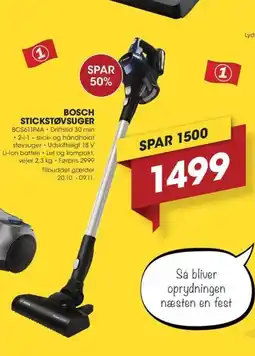 Punkt1 Bosch stickstøvsuger tilbud