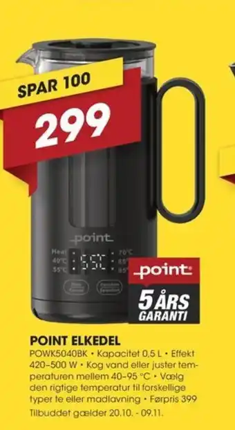 Point elkedel