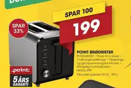 Punkt1 Point brødrister tilbud
