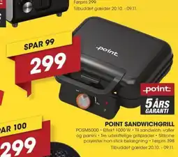 Punkt1 Point sandwichgrill tilbud