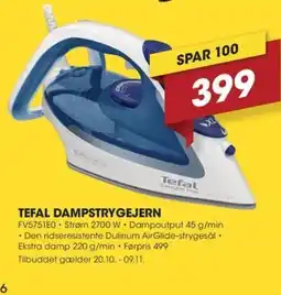 Punkt1 Tefal dampstrygejern tilbud