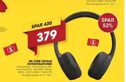 Punkt1 Jbl tune on-ear hovedtelefoner SPAR 52% tilbud