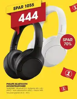 Punkt1 Philips bluetooth hovedtelefoner tilbud