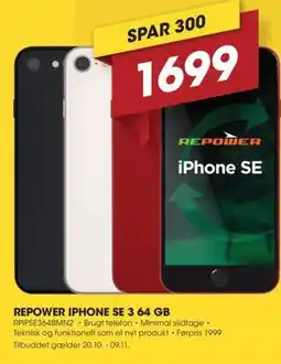 Punkt1 Repower iphone se 3 64 gb tilbud