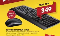 Punkt1 Logitech tastatur & mus tilbud