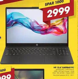 Punkt1 Hp 15,6" bærbar pc tilbud