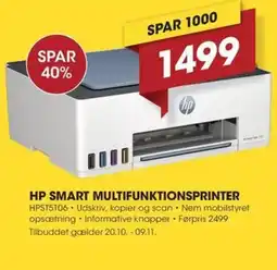 Punkt1 Hp smart multifunktionsprinter tilbud