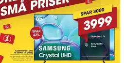 Punkt1 Samsung 65" uhd 4k smart tv (2025) tilbud
