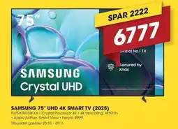 Punkt1 Samsung 75" uhd 4k smart tv (2025) tilbud